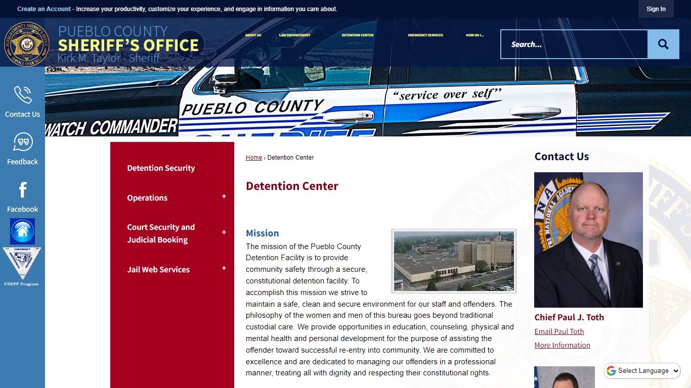 Detention Center | Pueblo County Sheriff, CO